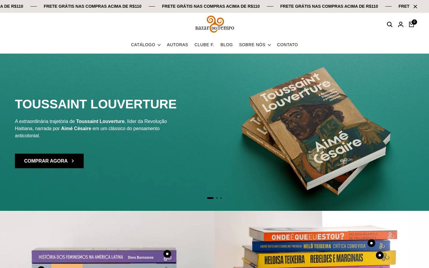 bazardotempo.com.br homepage screenshot