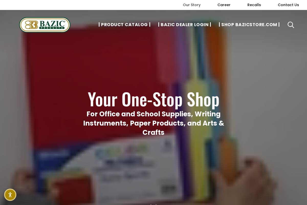 bazic.com homepage screenshot