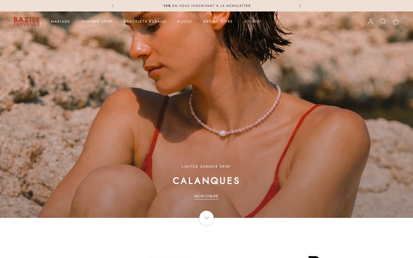 bazile-provence.com homepage screenshot
