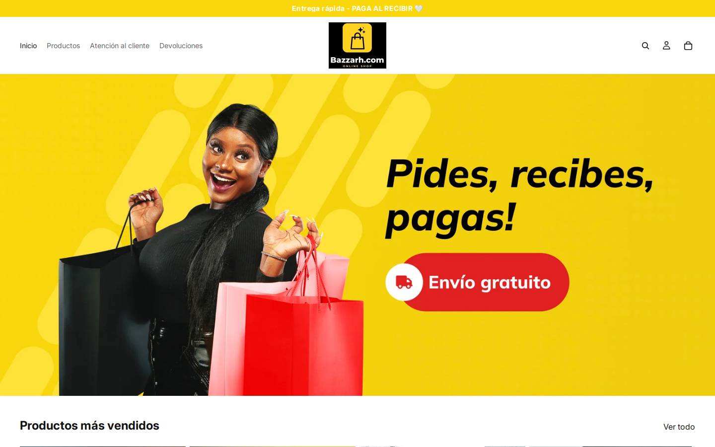 bazzarh.com homepage screenshot