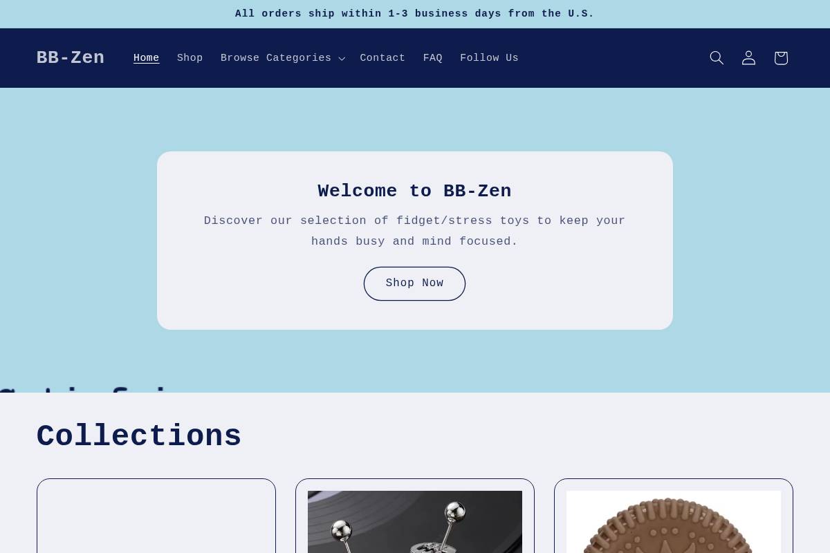 BB-Zen homepage screenshot