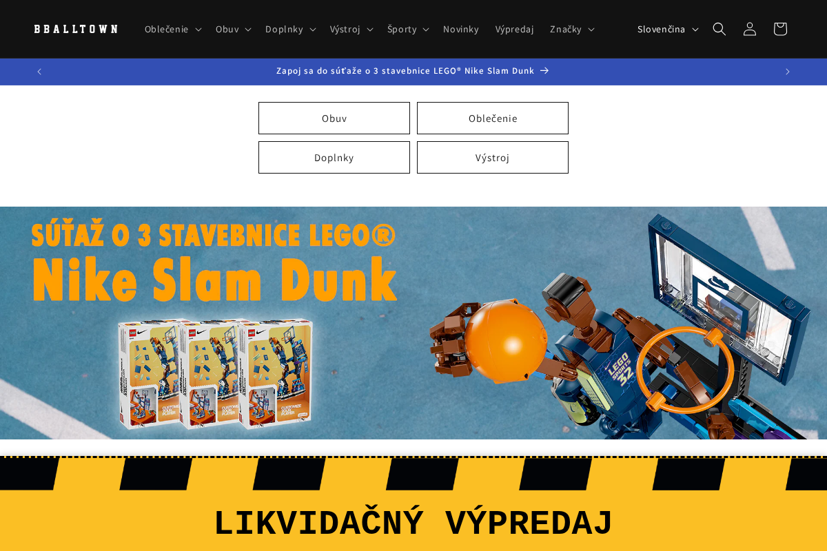 bballtown.sk homepage screenshot