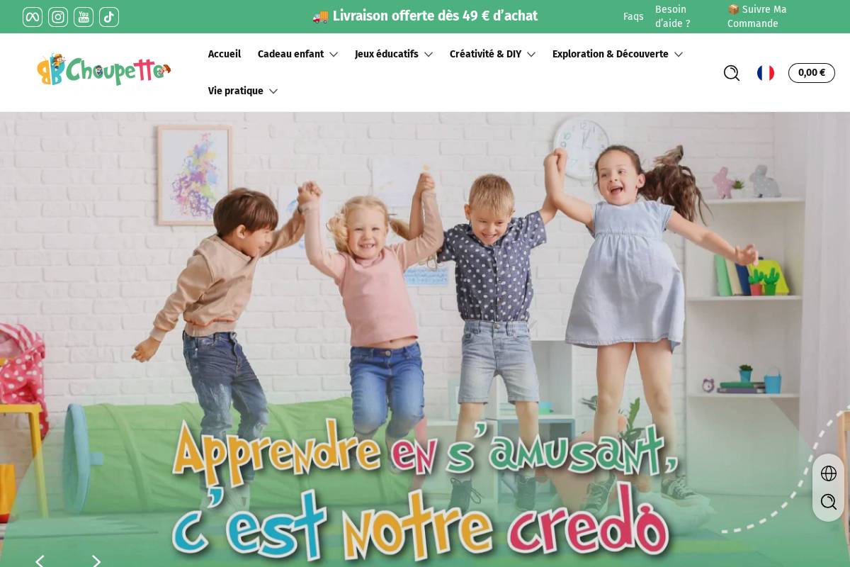 Bbchoupette homepage screenshot