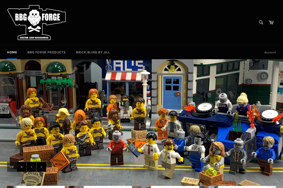 BBG Forge homepage screenshot