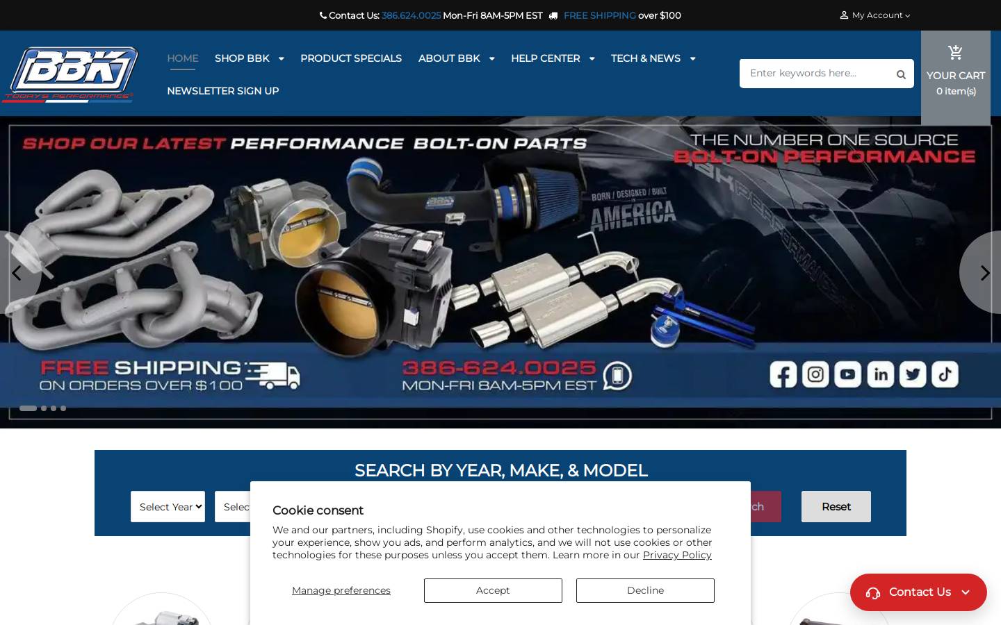 Bbkperformance homepage screenshot