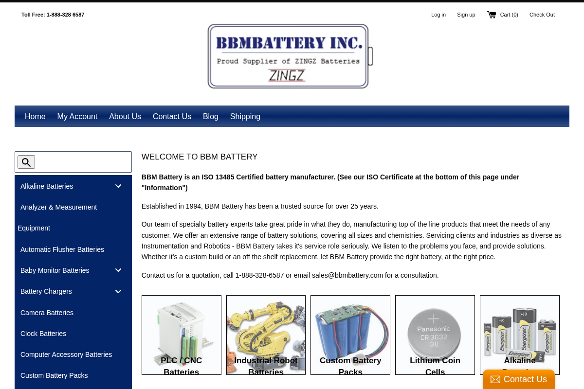 BBM Battery homepage screenshot