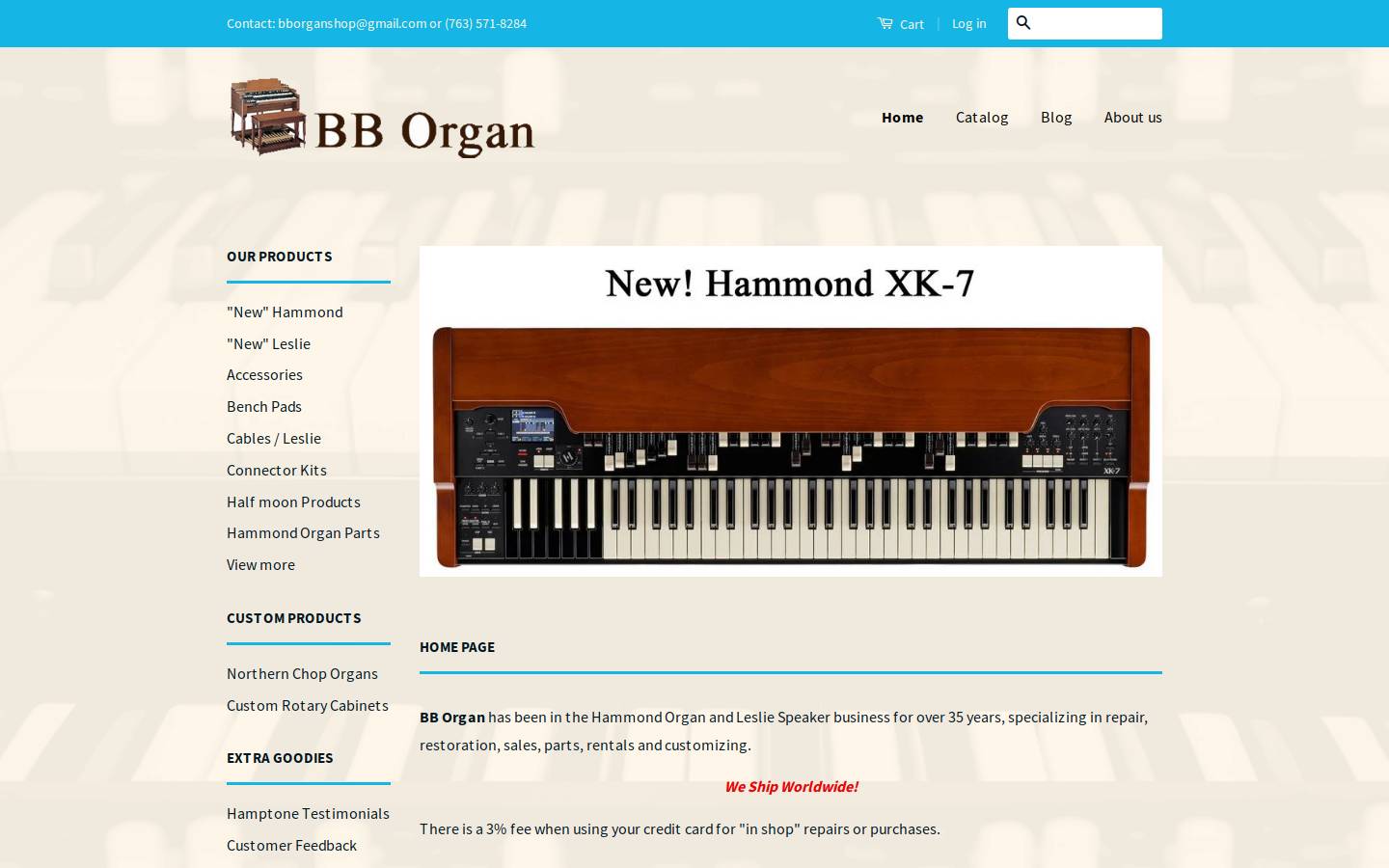 bborgan.com homepage screenshot