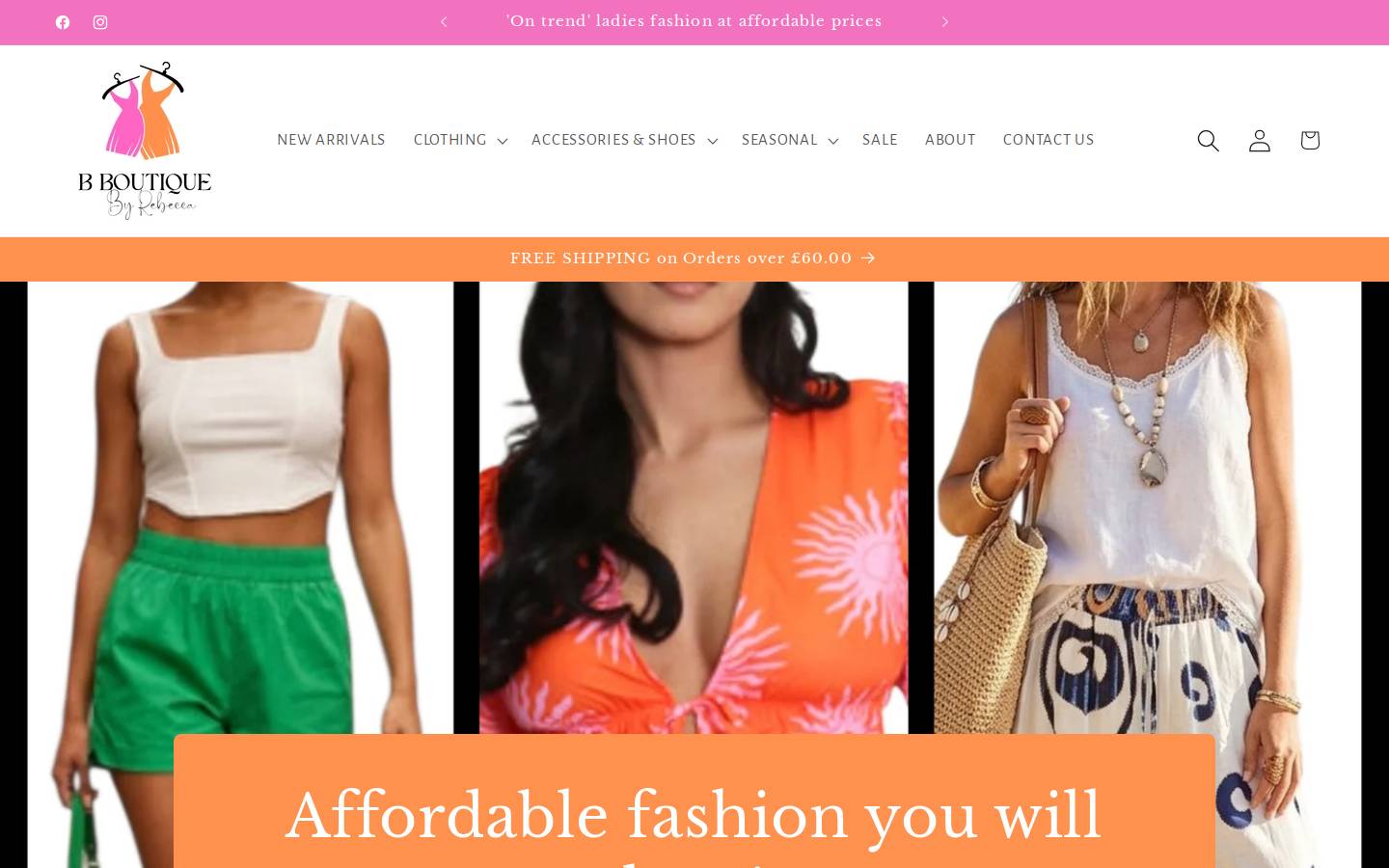 bboutiquebyrebecca.com homepage screenshot