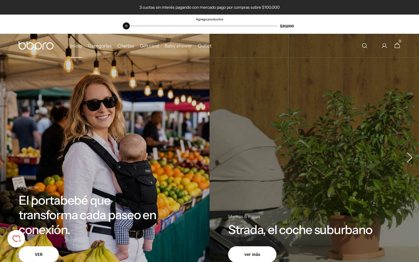 bbprostore.cl homepage screenshot