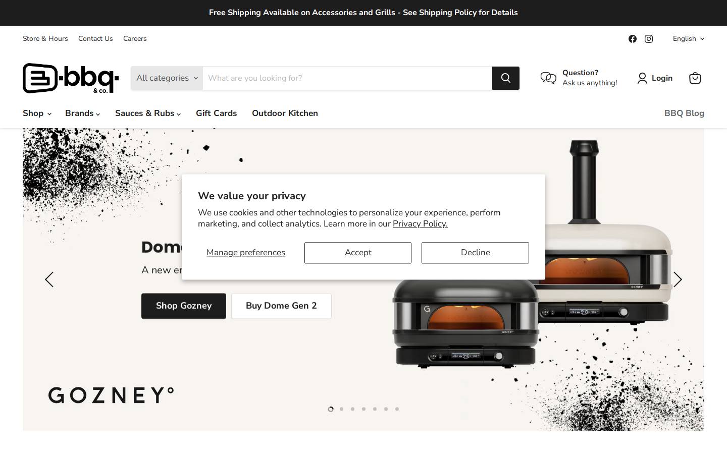 bbqandco.com homepage screenshot