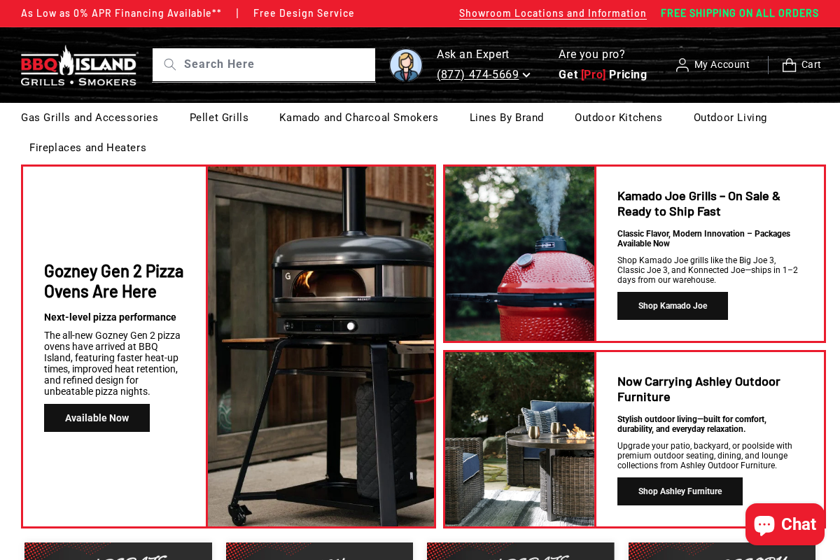 BBQ Island Inc. homepage screenshot