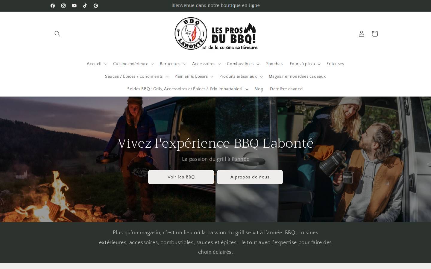 bbqlabonte.com homepage screenshot