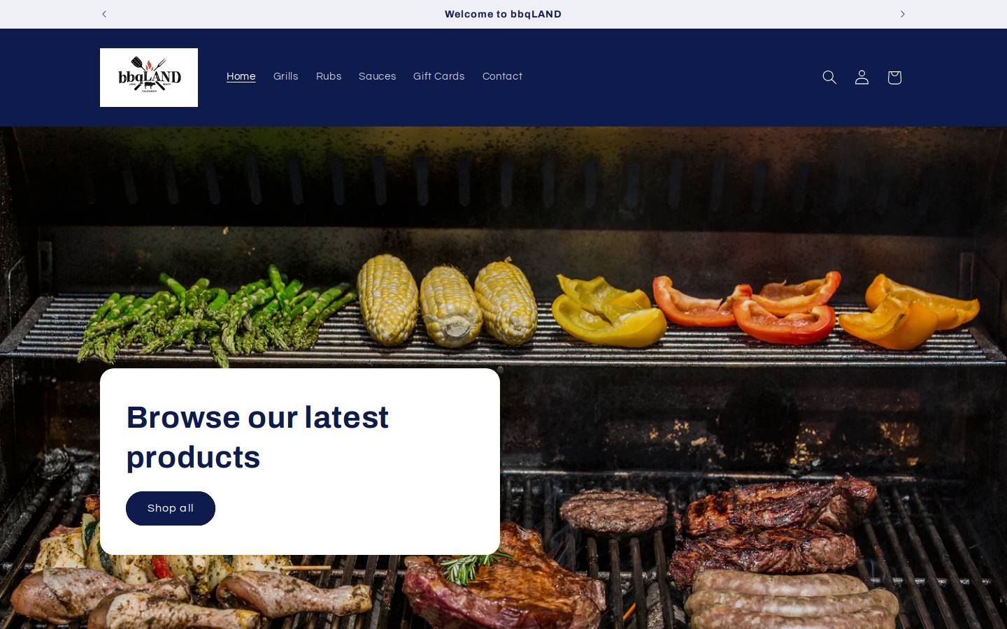 bbqland.com homepage screenshot