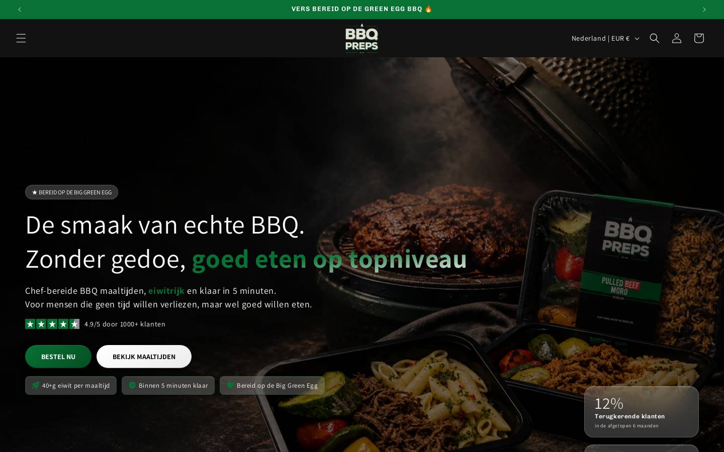 Bbqpreps homepage screenshot