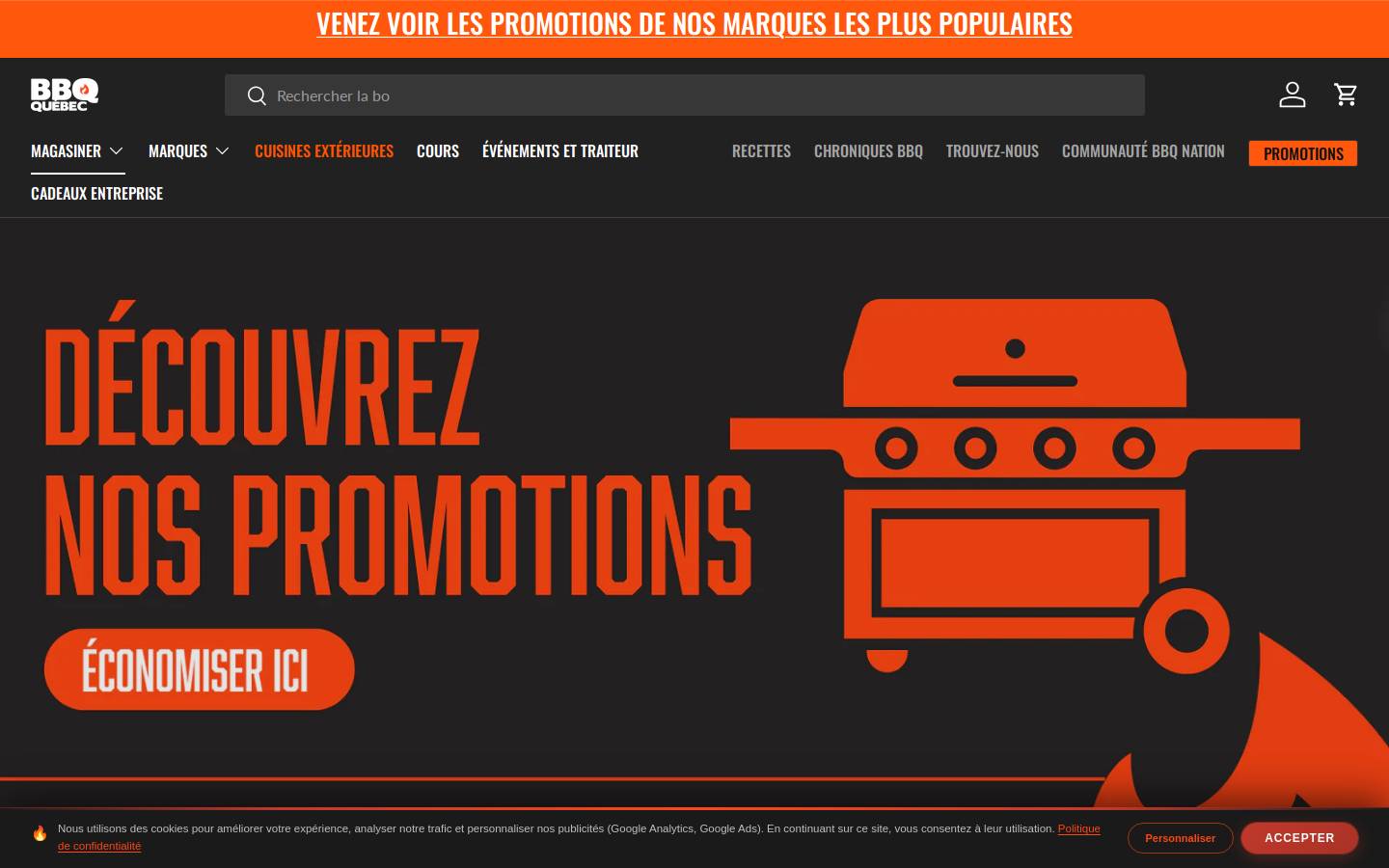 bbqquebec.com homepage screenshot