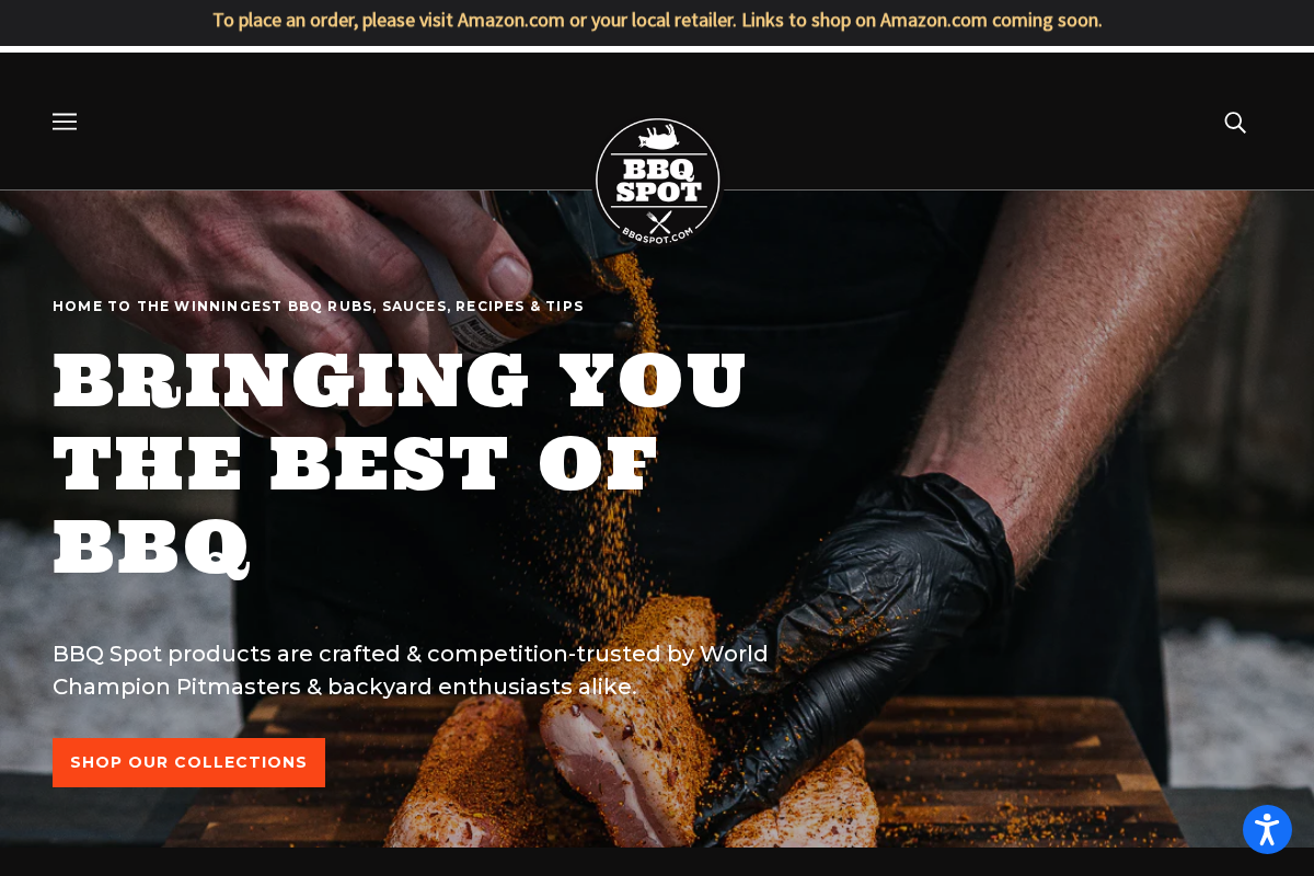 BBQ Spot homepage screenshot