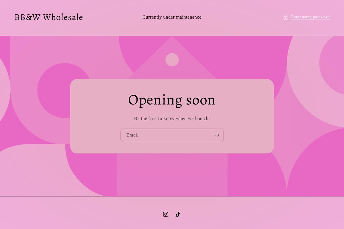 bbwcosmeticswholesale.com homepage screenshot