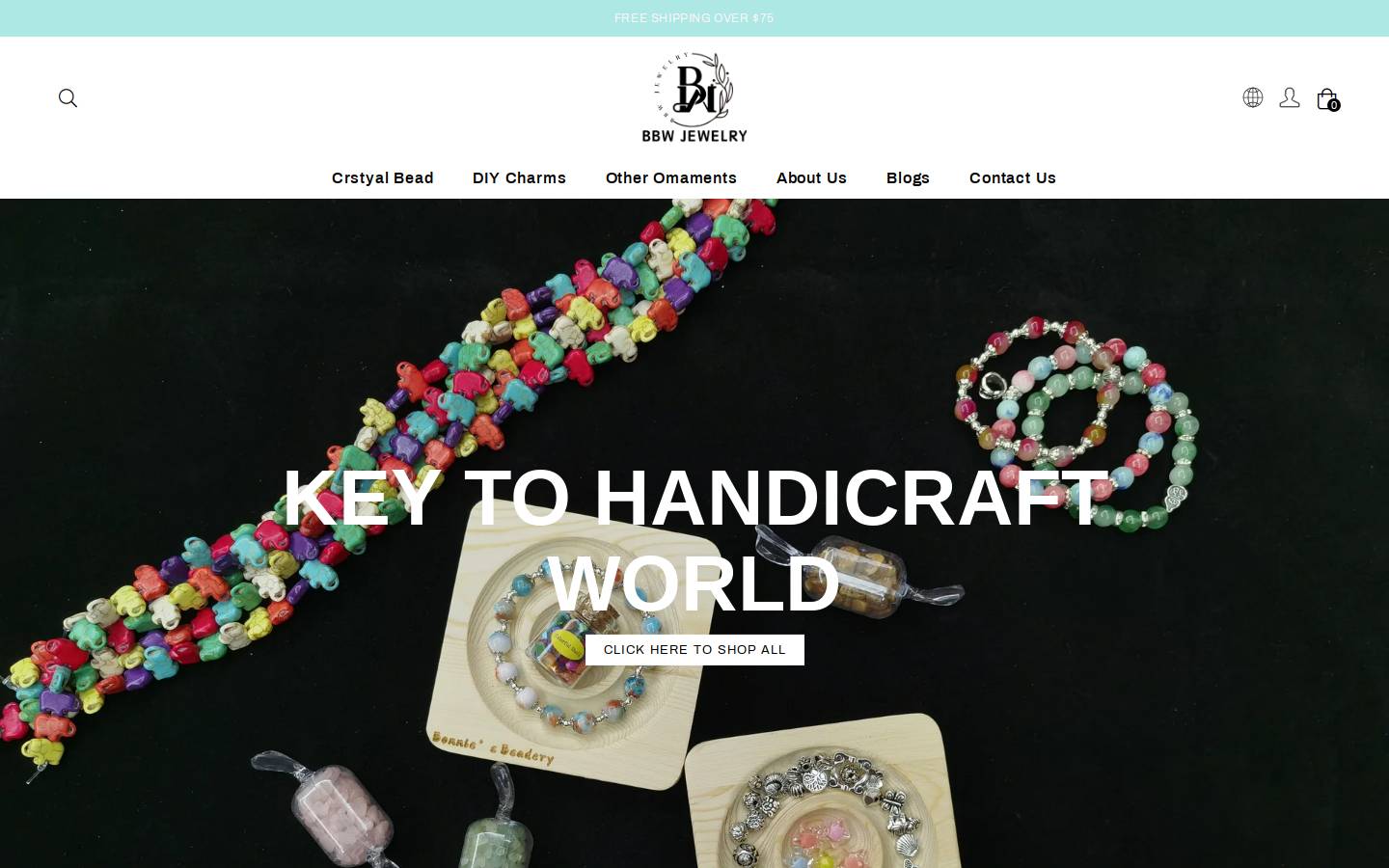 bbwjewelry.com homepage screenshot