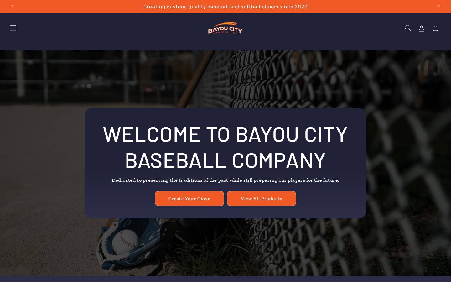 bc2gloves.com homepage screenshot