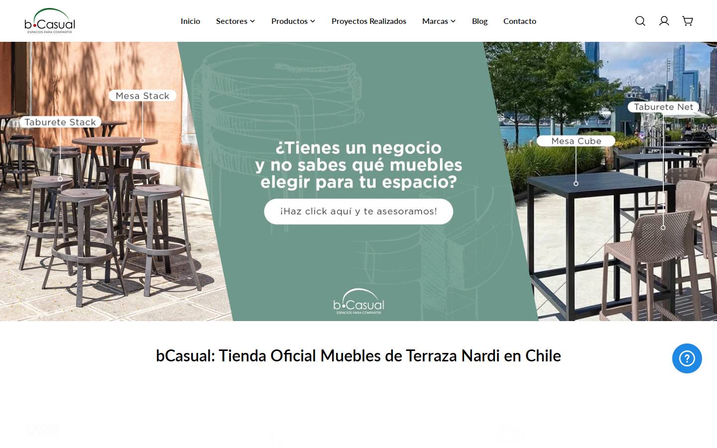 bCasual homepage screenshot