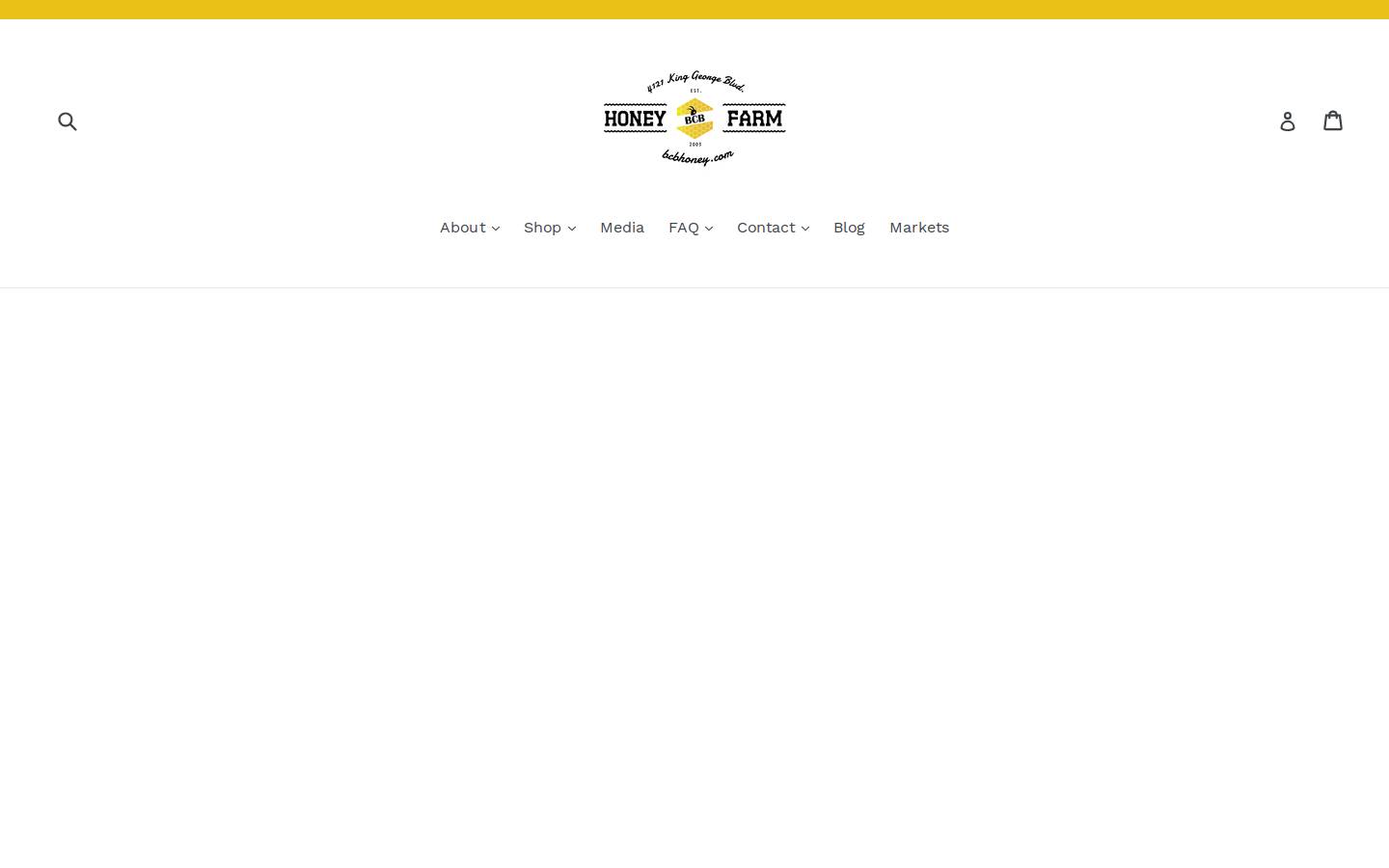 bcbhoneyfarm.com homepage screenshot