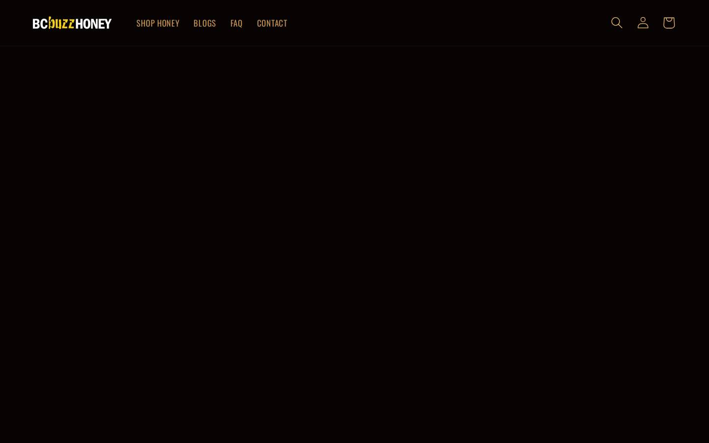 bcbuzzhoney.com homepage screenshot