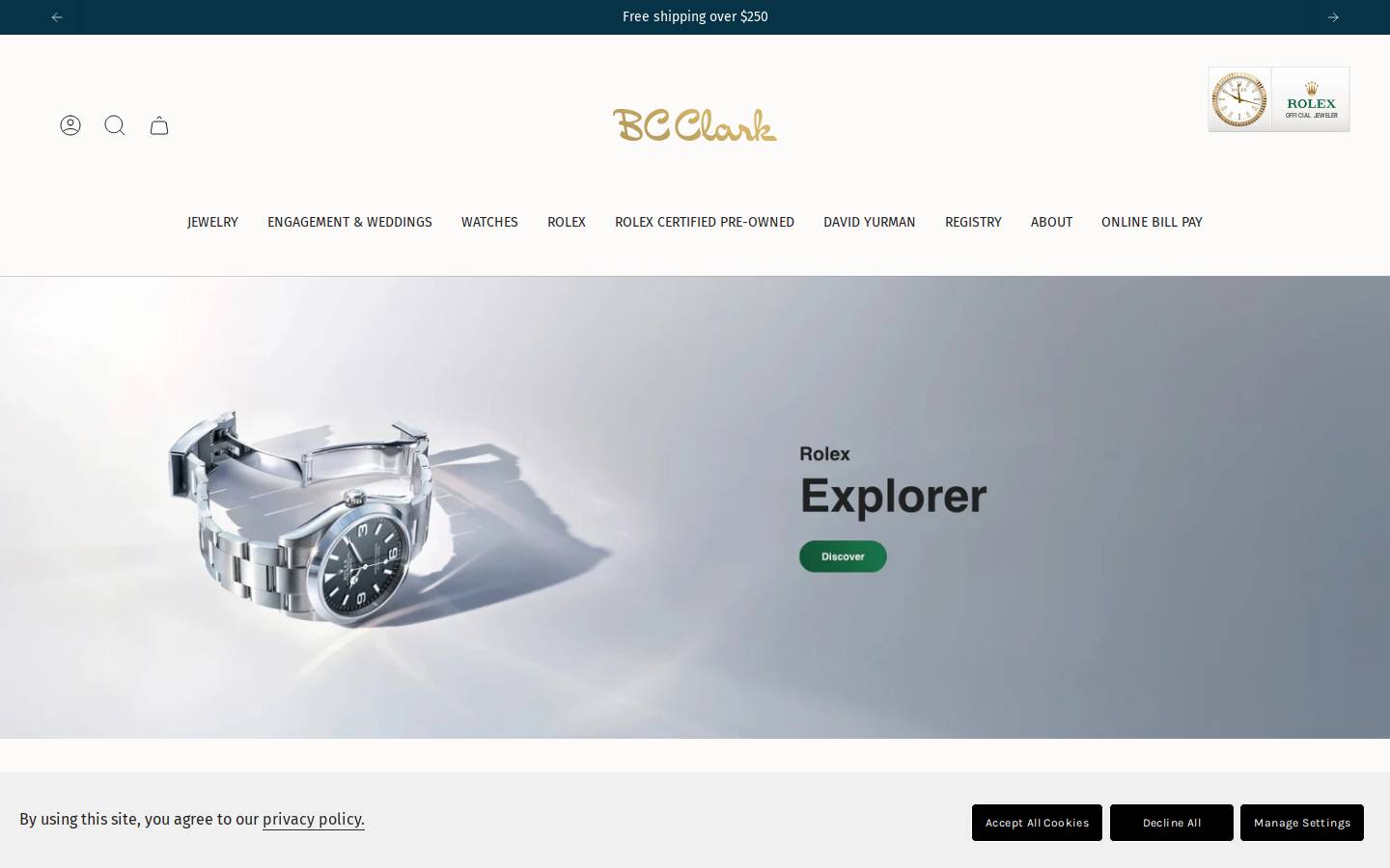 bcclark.com homepage screenshot