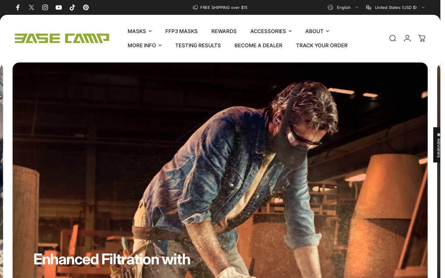 Bcmask homepage screenshot