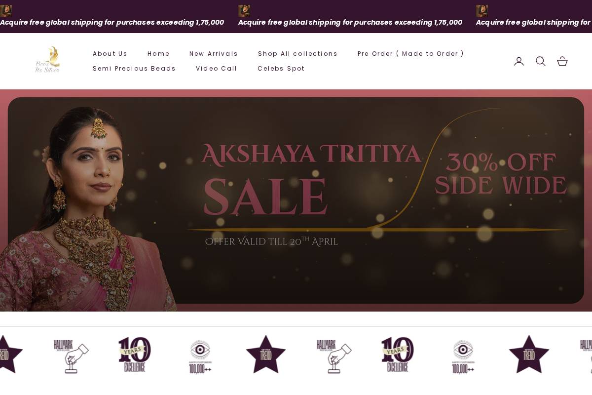 bcositssilver.com homepage screenshot