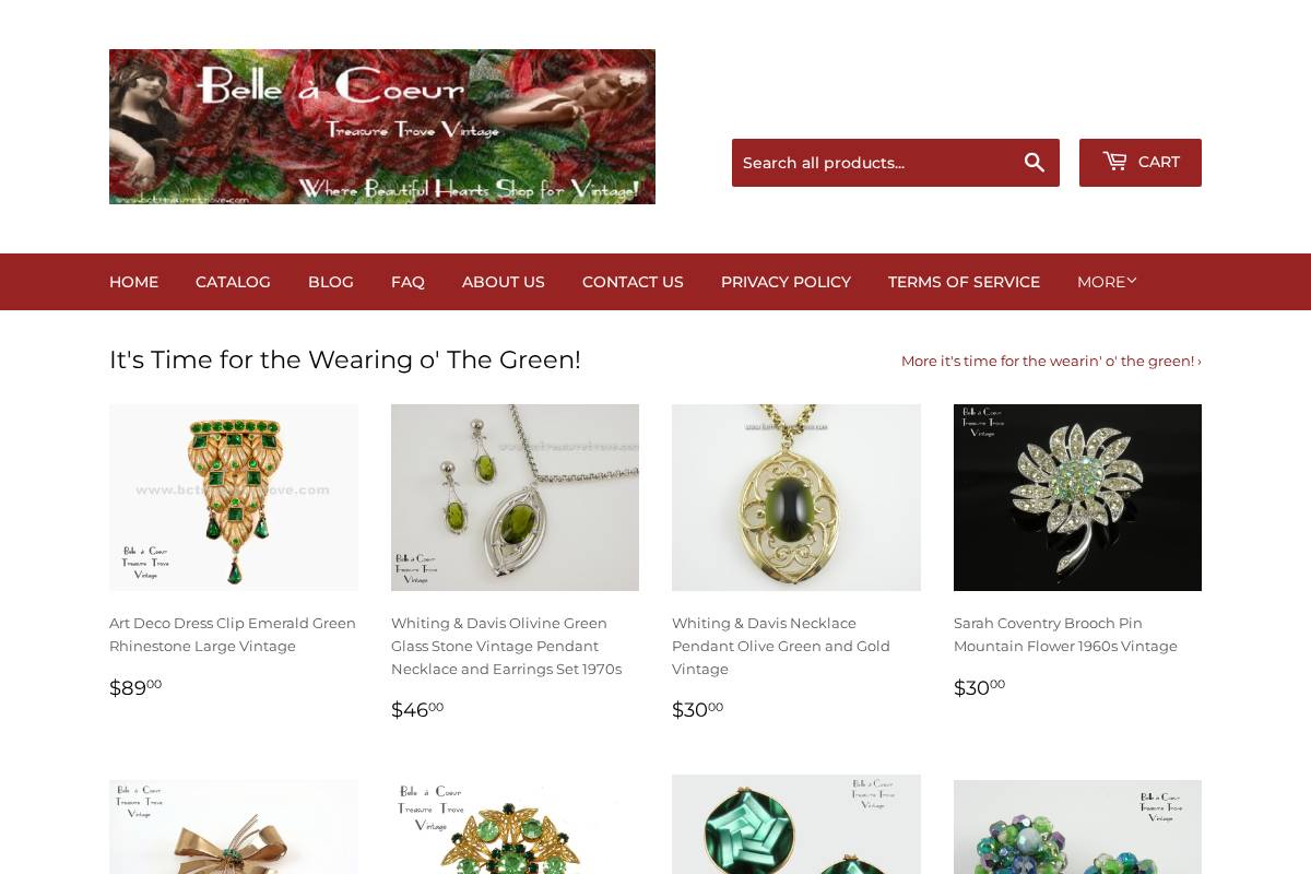 bctreasuretrove.com homepage screenshot