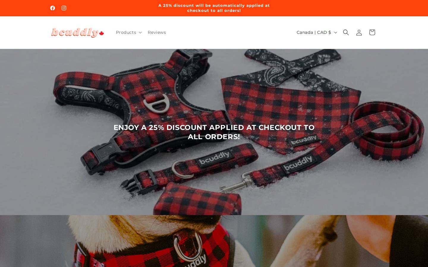bcuddly.com homepage screenshot