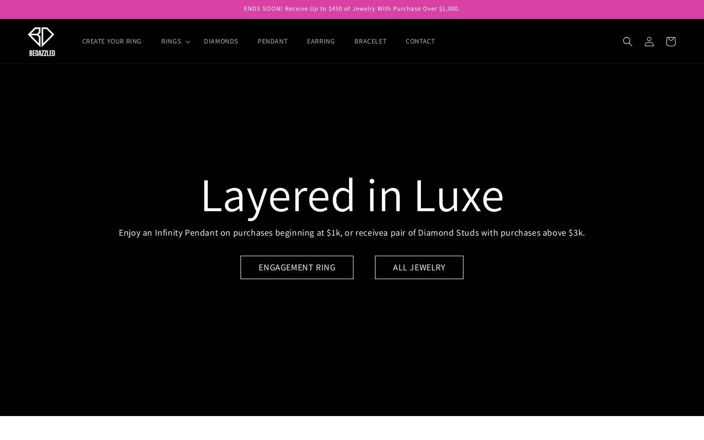 bdazzled.co.uk homepage screenshot