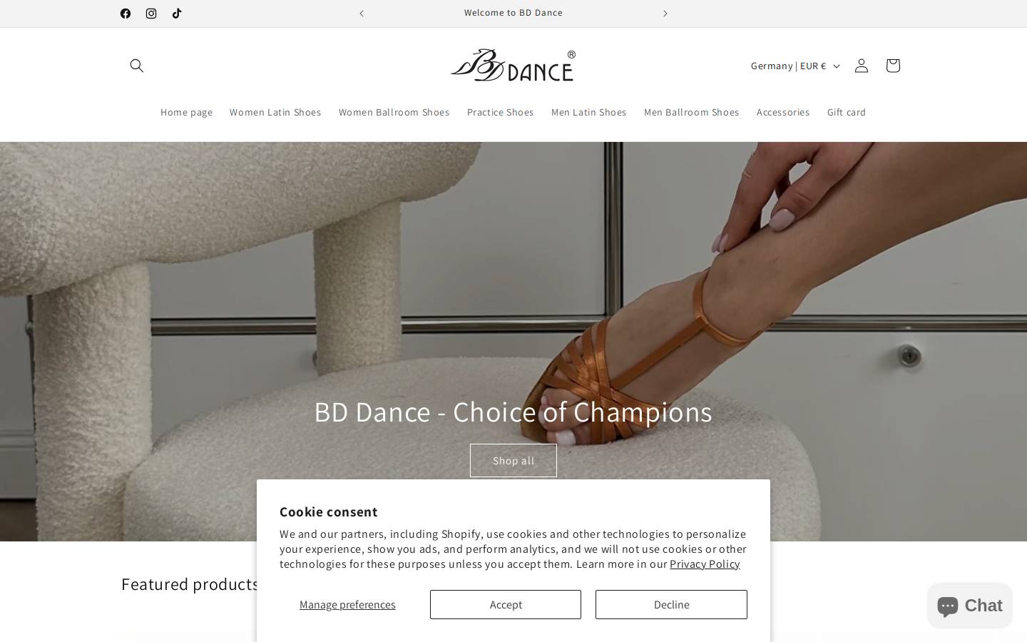 bddance.net homepage screenshot