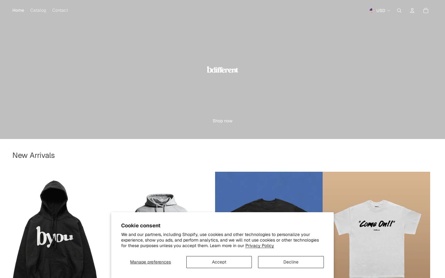 bdifferentent.com homepage screenshot