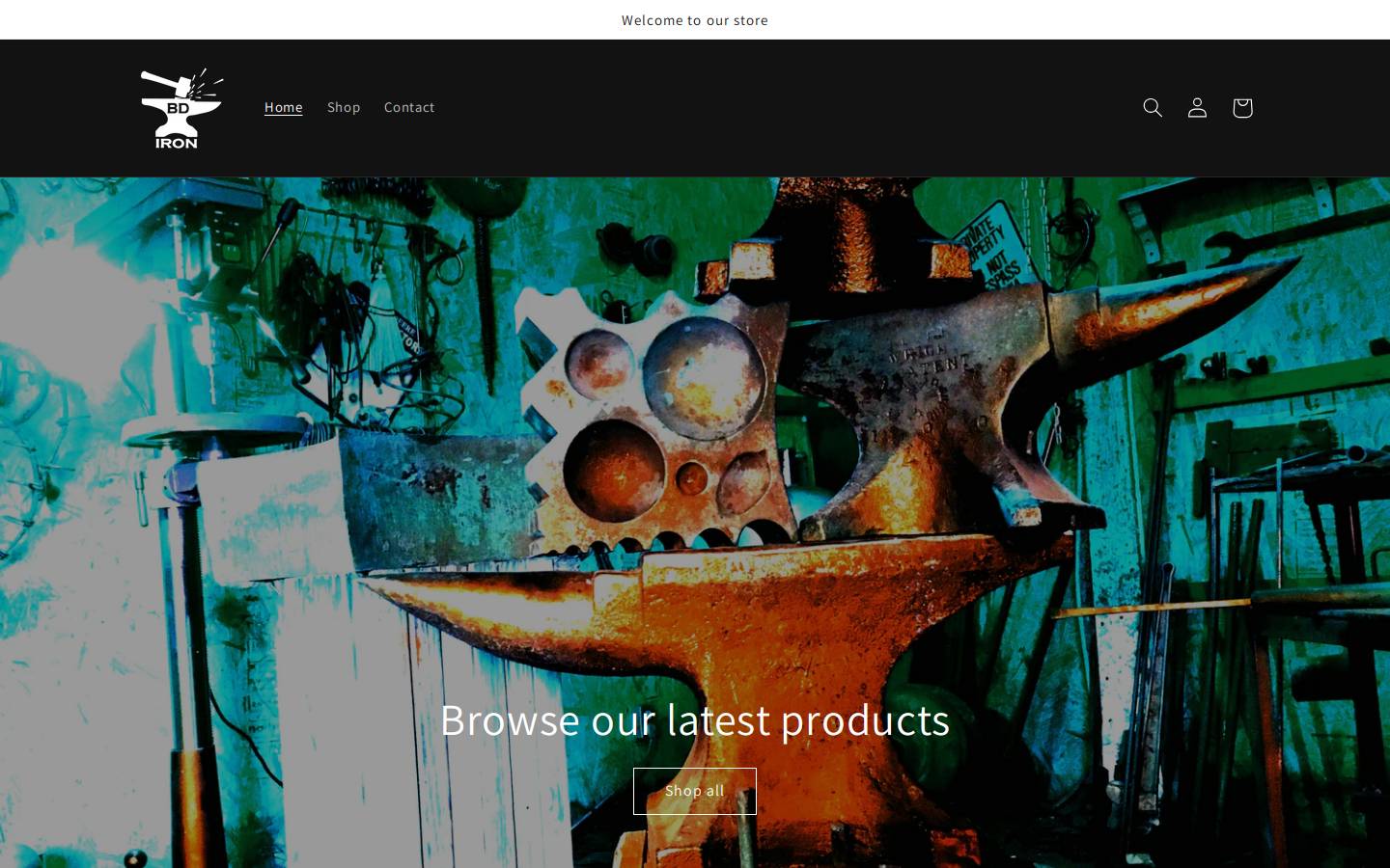 bdiron.com homepage screenshot