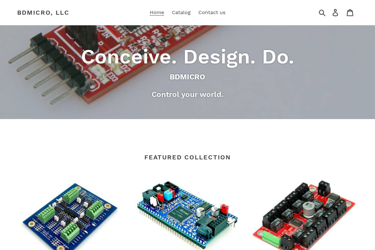 bdmicro.com homepage screenshot