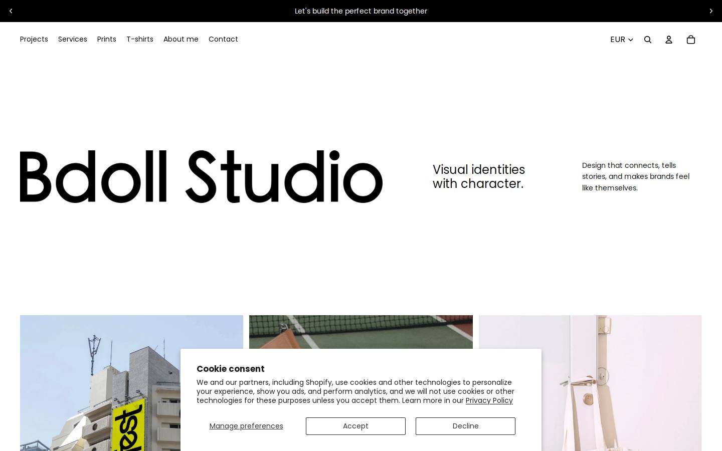bdollbranding.com homepage screenshot