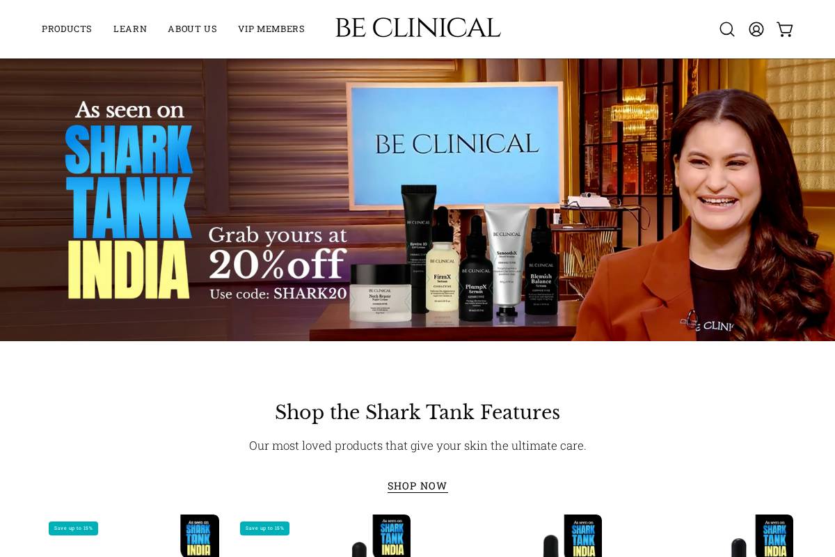 be-clinical.com homepage screenshot