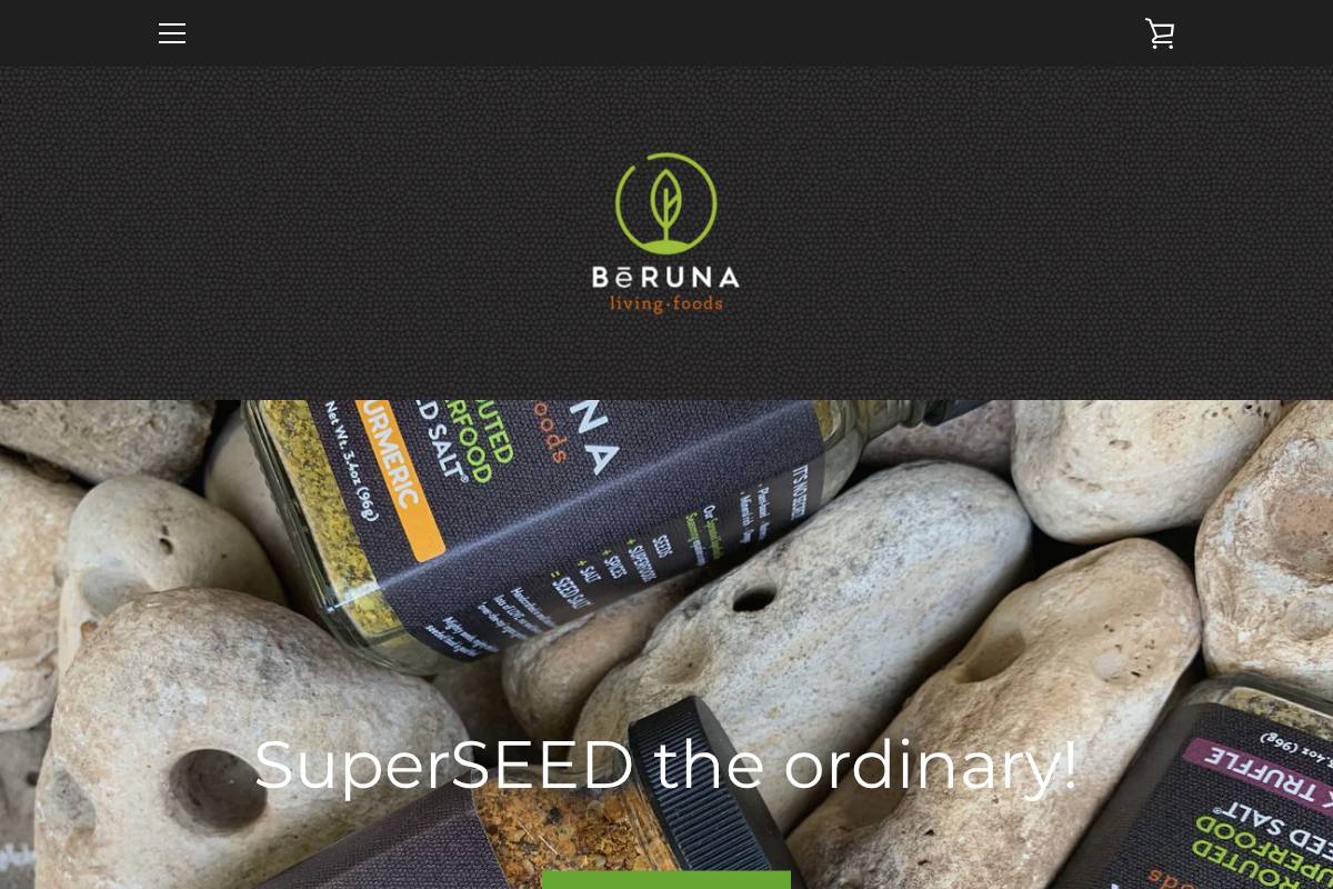 be-runa.com homepage screenshot