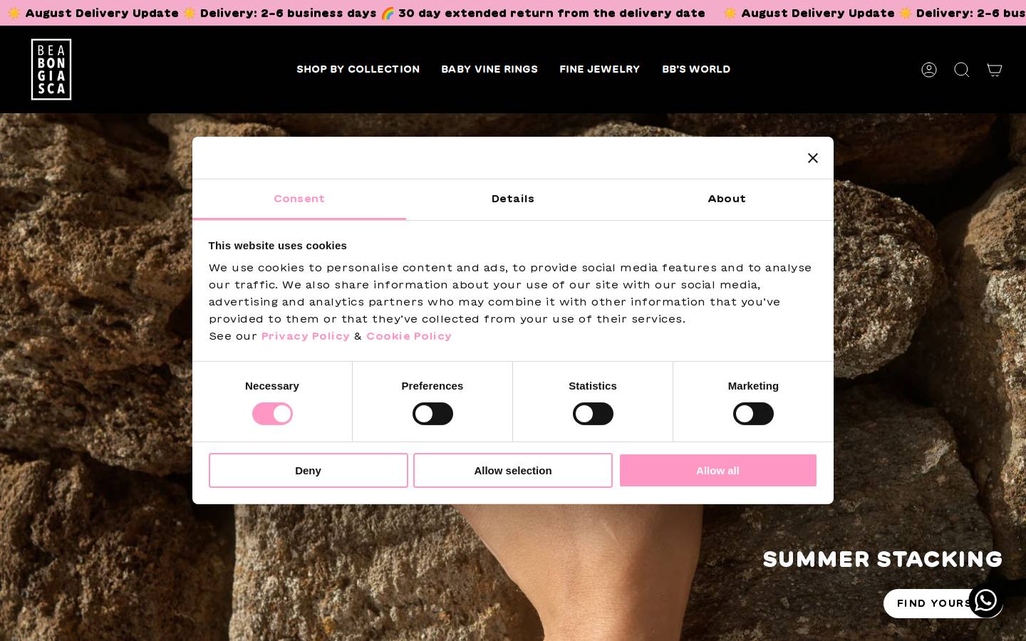 beabongiasca.com homepage screenshot