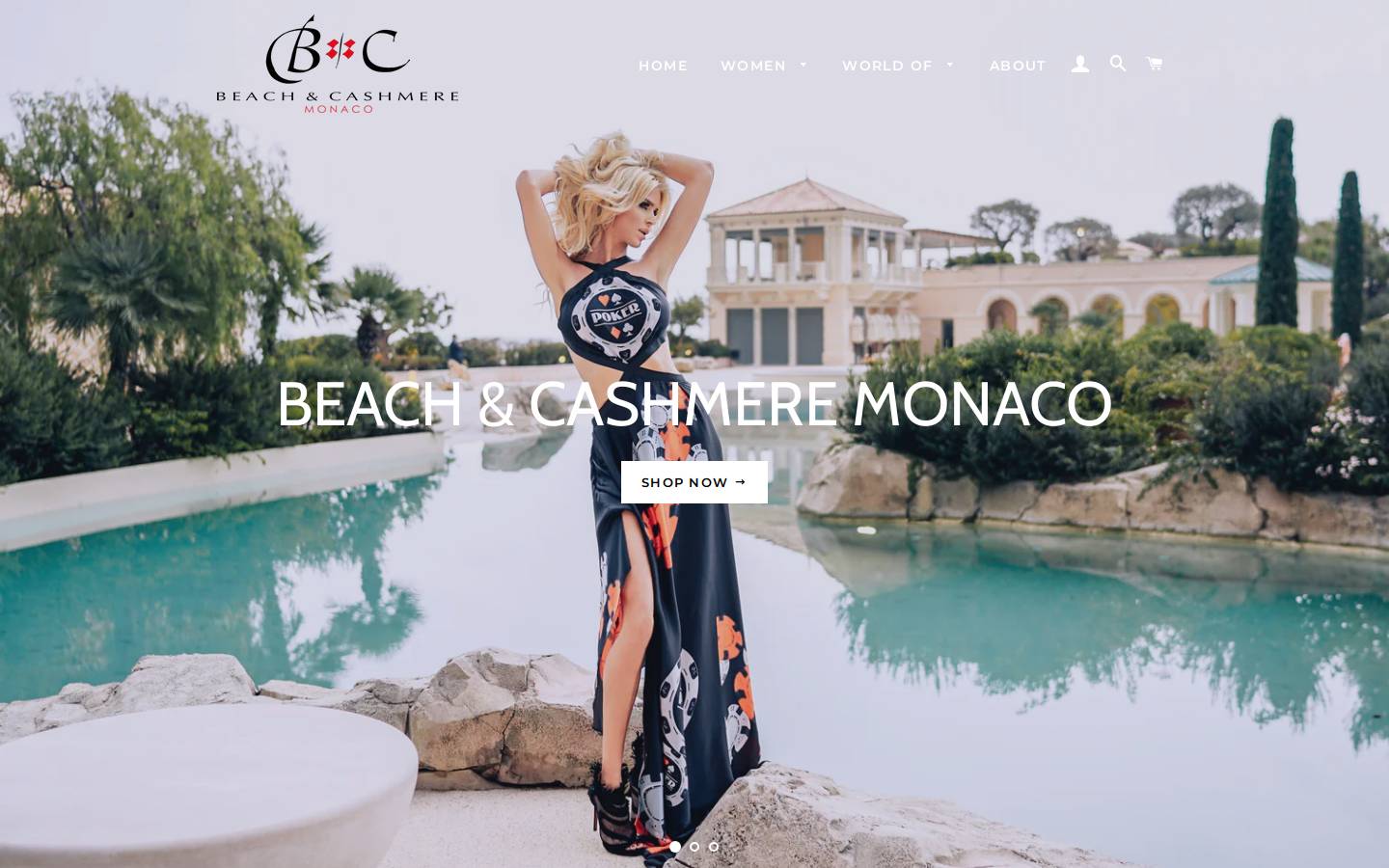 beachandcashmere.com homepage screenshot