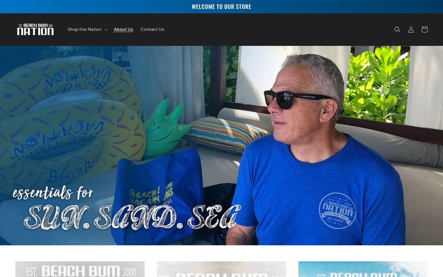 beachbumnation.com homepage screenshot