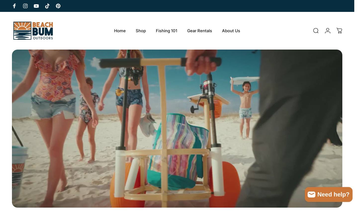 beachbumoutdoors.com homepage screenshot
