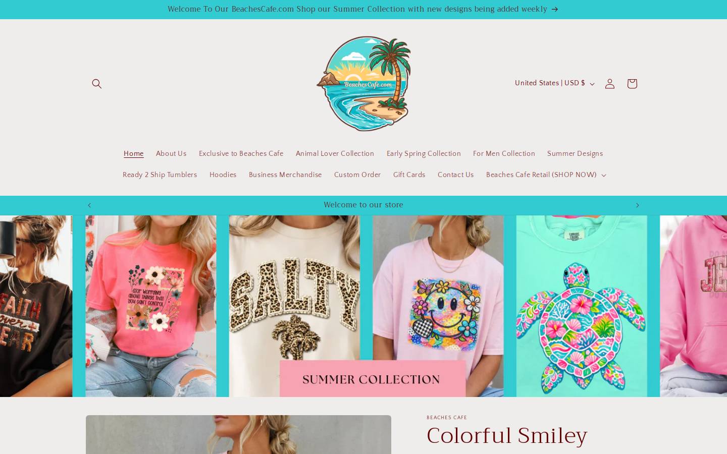 beachescafe.com homepage screenshot
