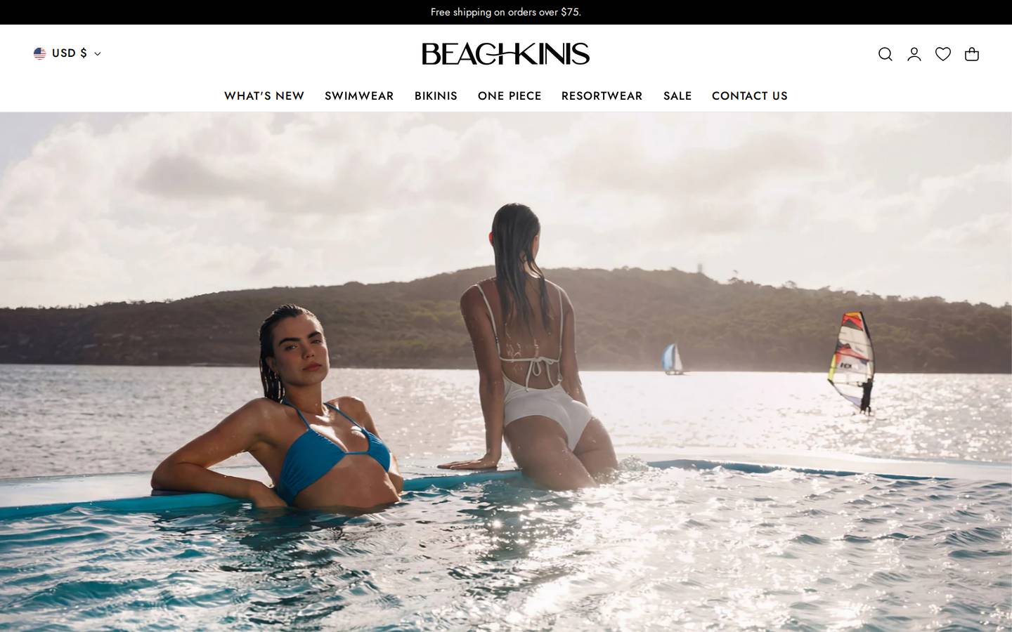 beachkinis.com homepage screenshot
