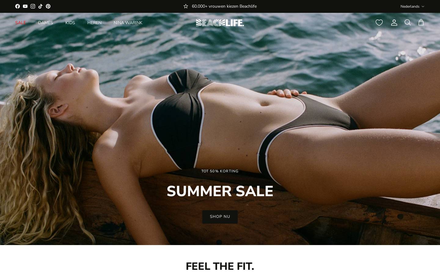 Beachlife - Beachlife.com homepage screenshot