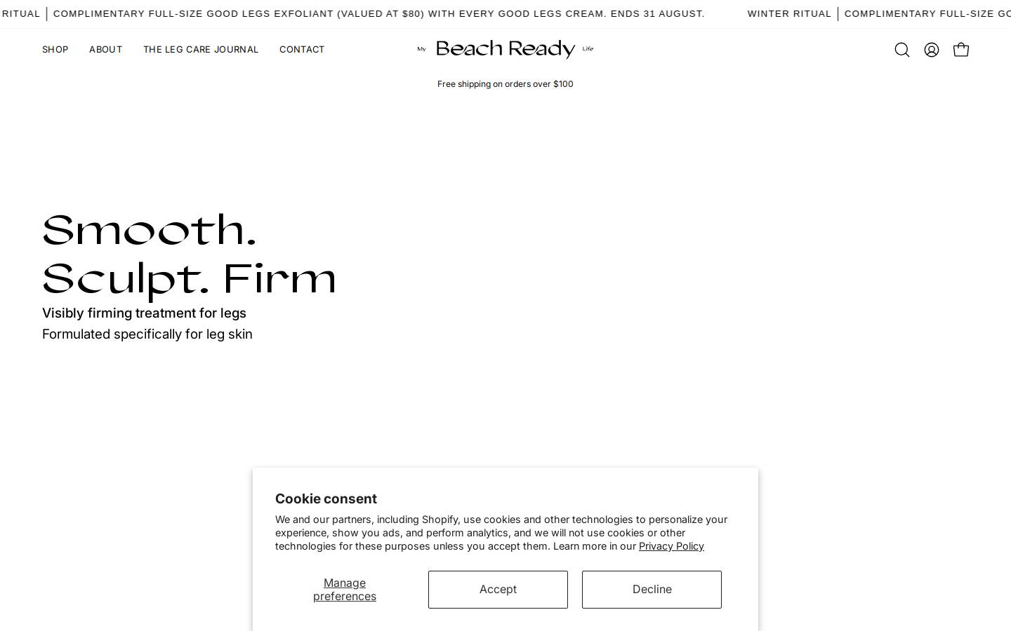 beachready.com.au homepage screenshot