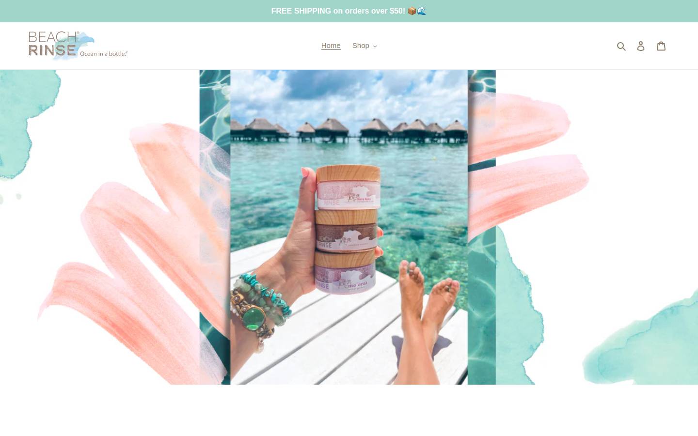 beachrinse.com homepage screenshot