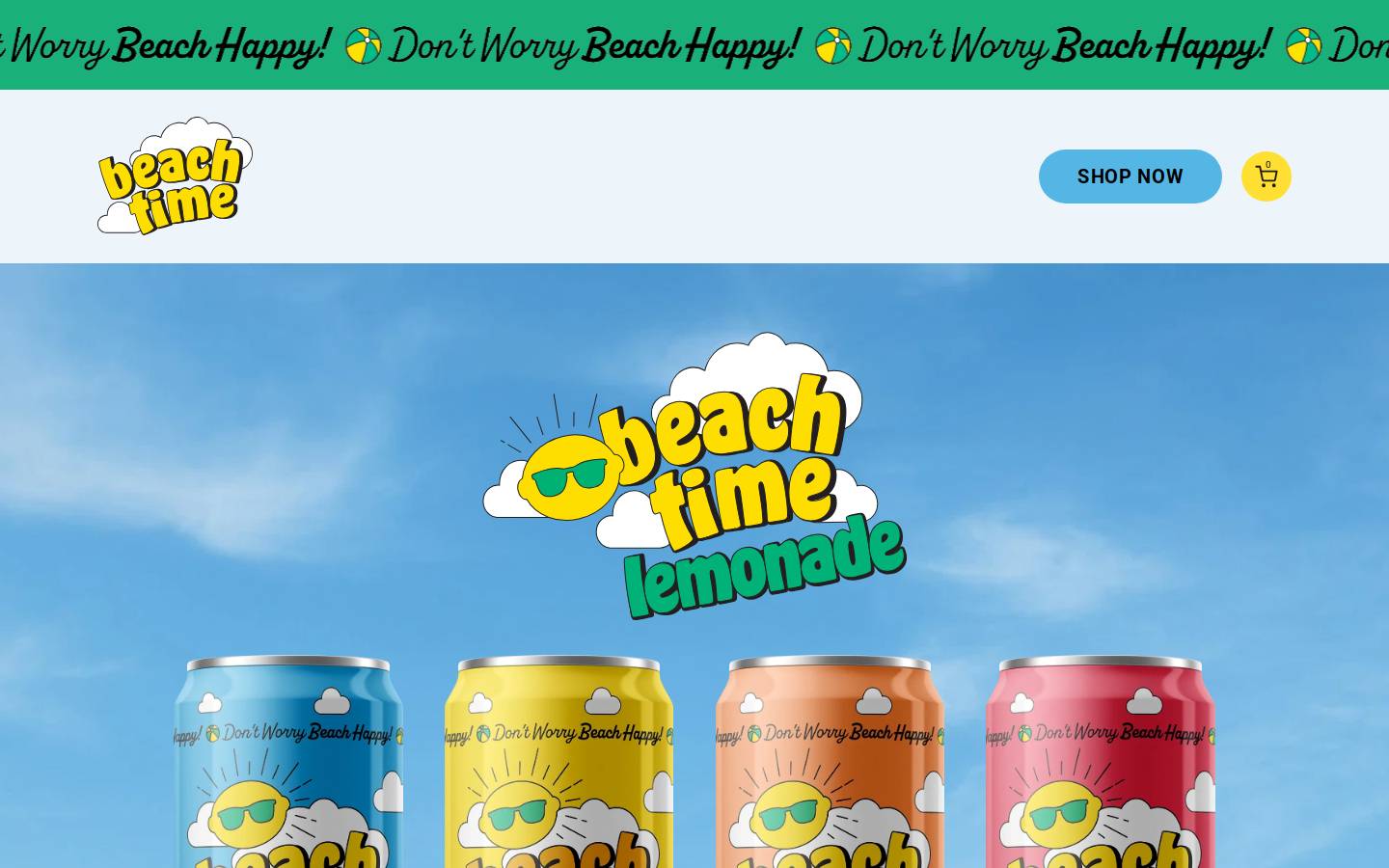 beachtimelemonade.com homepage screenshot