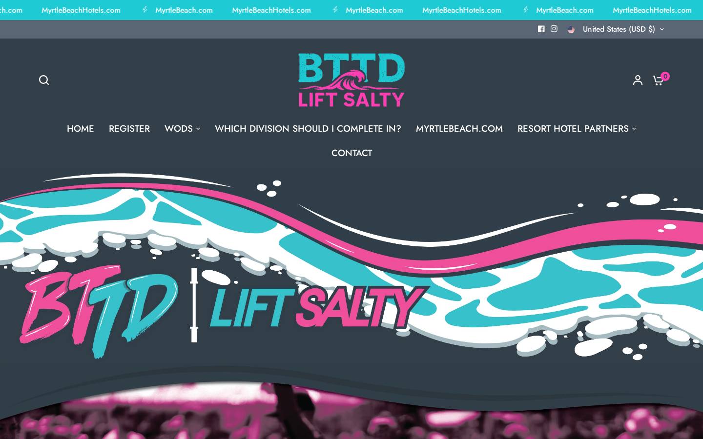 beachtownthrowdown.com homepage screenshot